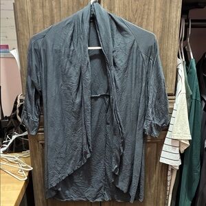 Women's Charcoal Open Front Cardigan